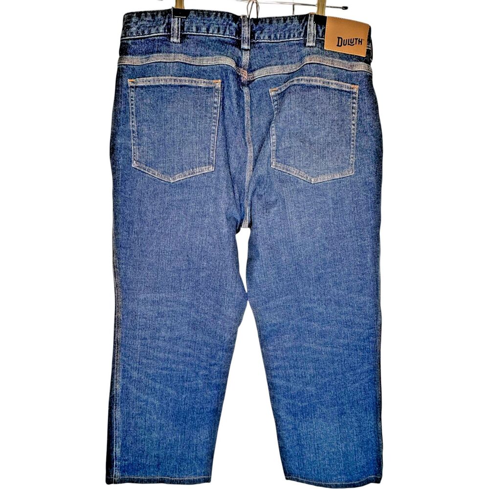 Duluth Trading DuluthFlex Ballroom Jeans 36x26 Relaxed Straight TAILORED Short - Picture 2 of 16